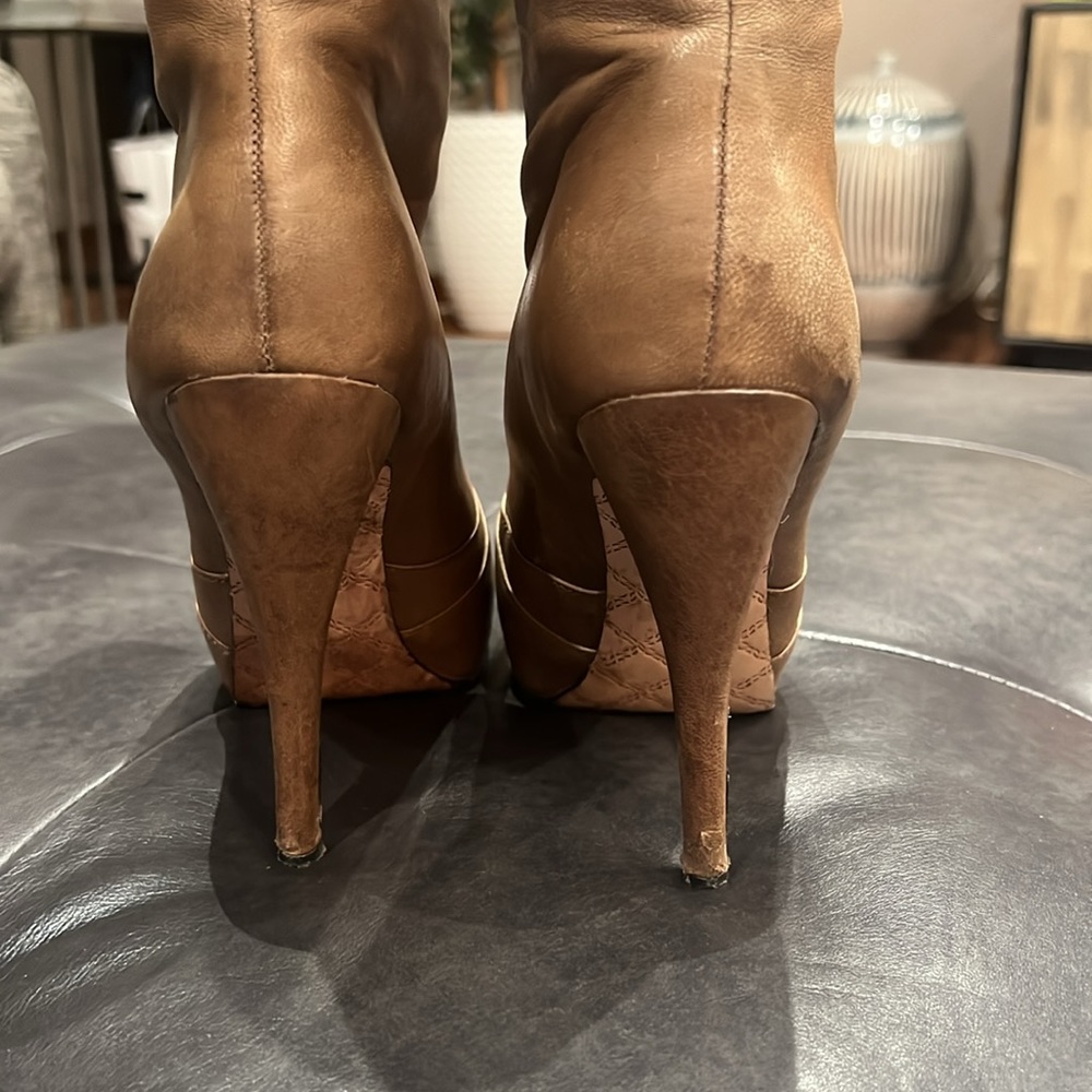 L.A.M.B Leather Panya Boot in Tan Size 7.5 - Picture 5 of 7
